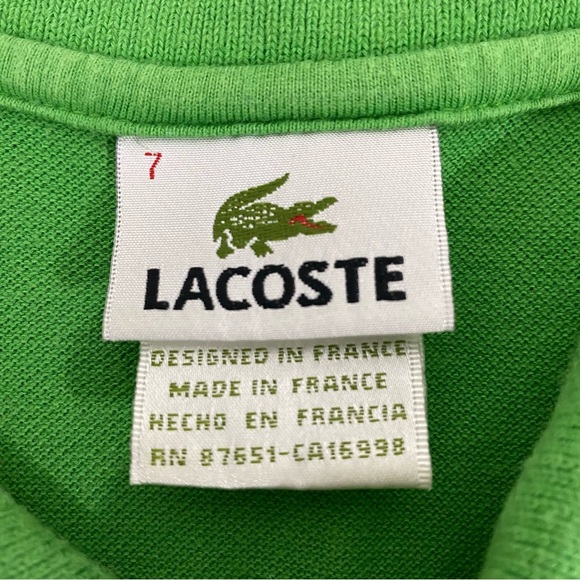 Lacoste Regular Fit Polo Men's Size 7 (2XL) - Green Solid - Picture 3 of 8